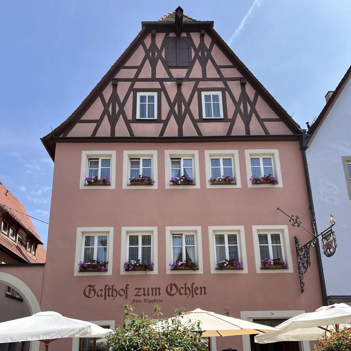 Restaurant "Gasthof zum Ochsen" in Rothenburg ob der Tauber