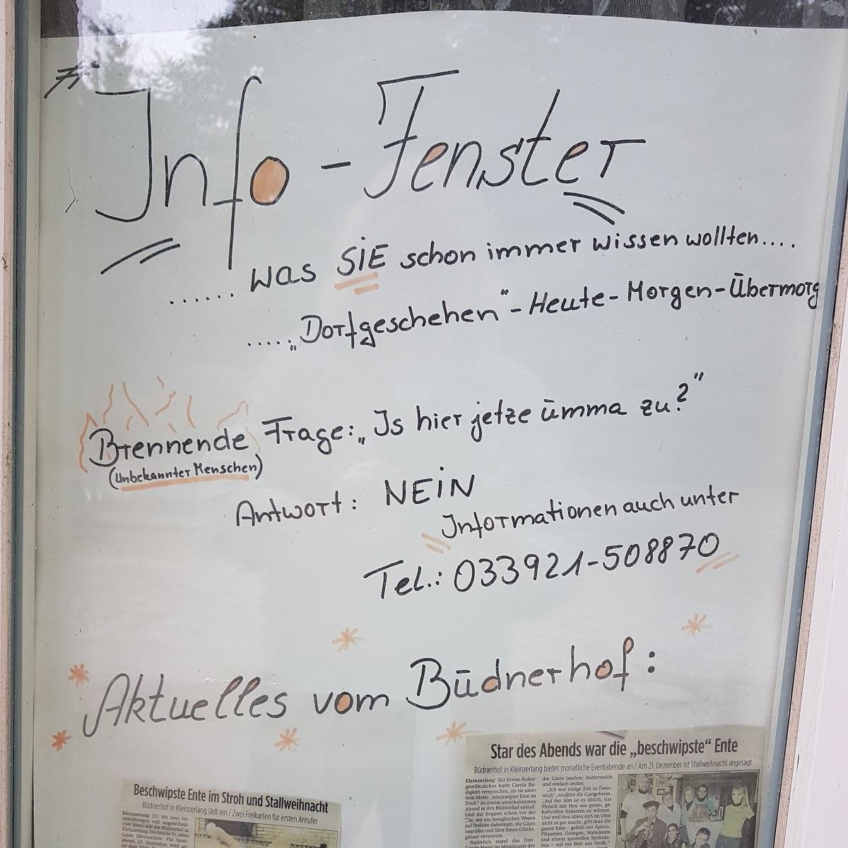 Restaurant "Gaststätte Büdnerhaus" in  Rheinsberg