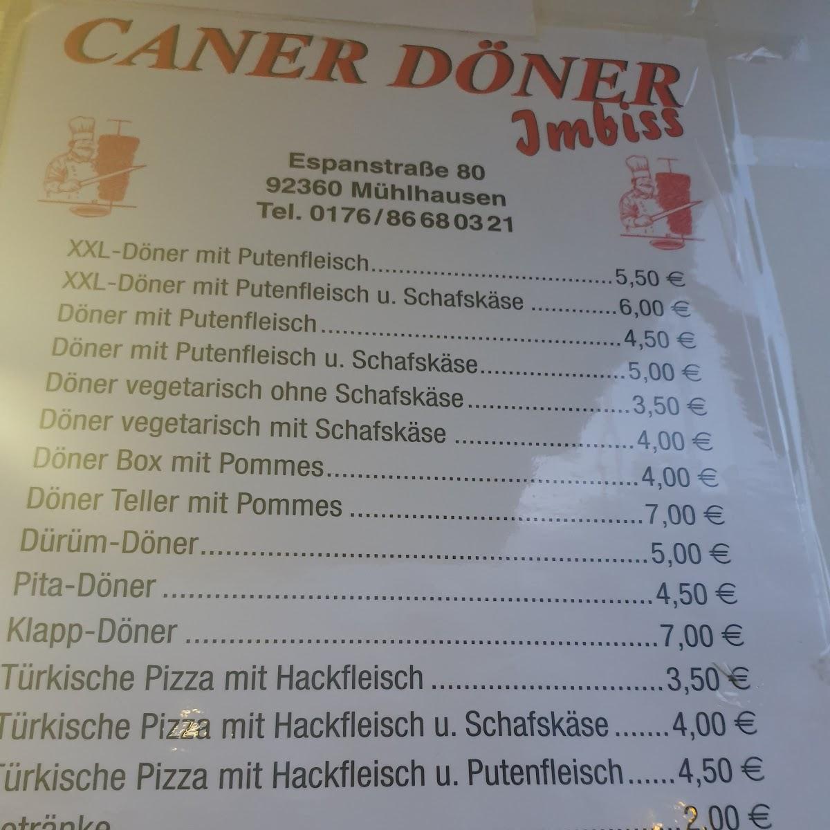 Restaurant "Caner Döner" in  Mühlhausen