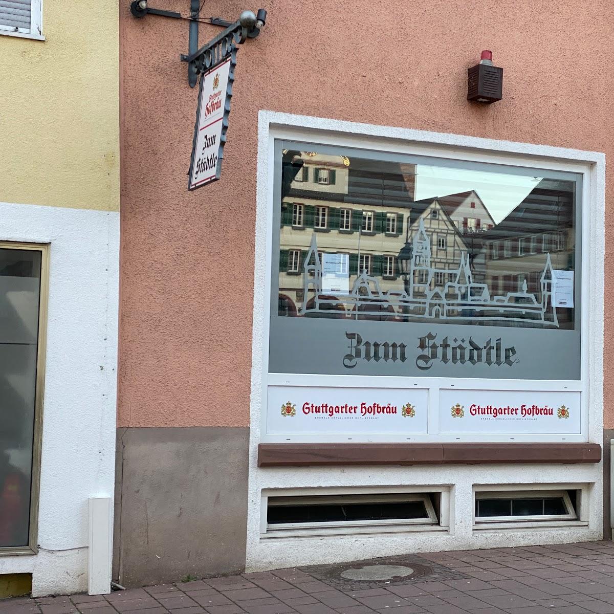 Restaurant "Zum Städtle" in  Stadt