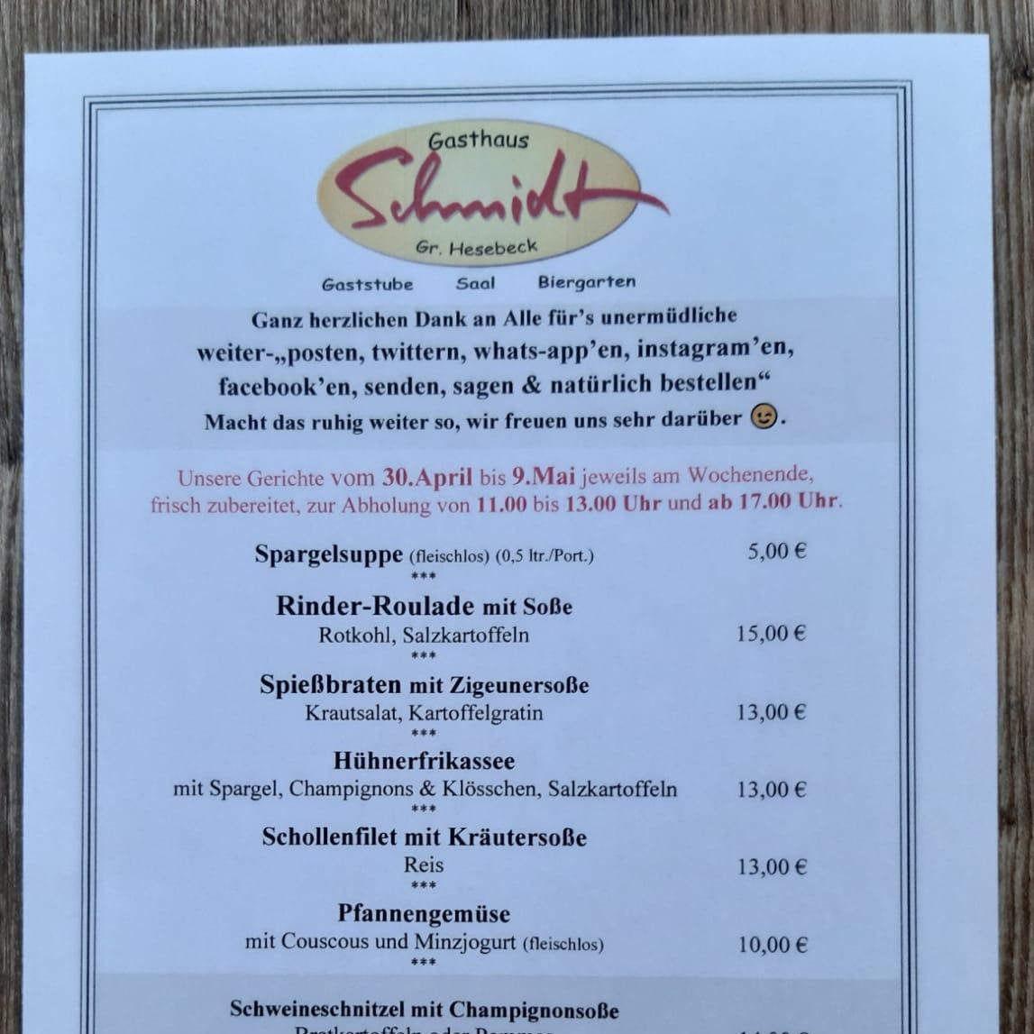 Restaurant "Gasthaus Schmidt" in  Bevensen