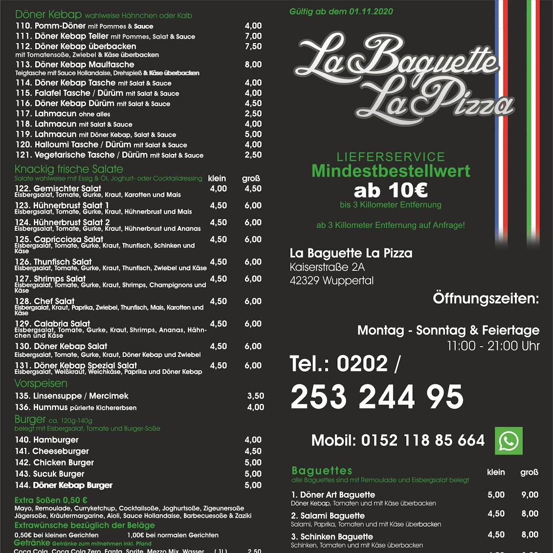 La Baguette La Pizza Wuppertal