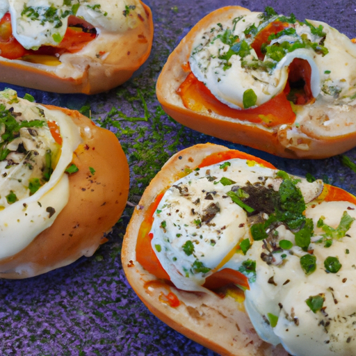 Pizzabrötchen mit Kräutercreme Rezept