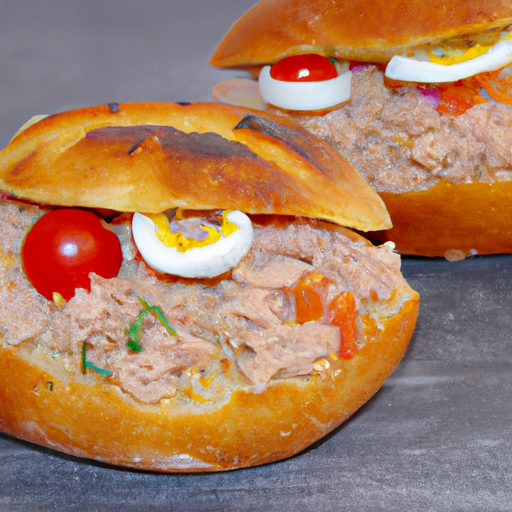 Pizzabrötchen gefüllt mit Thunfisch Rezept