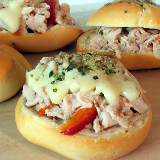 Gefüllte Pizzabrötchen Thunfisch Rezept