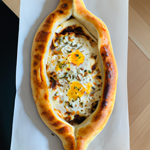 Pide mit Weichkäse und Ei Rezept