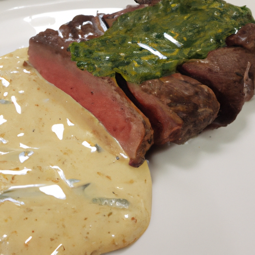 Rumpsteak mit Gorgonzolasauce