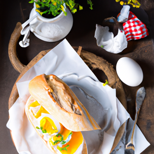 Baguette mit Ei Rezept