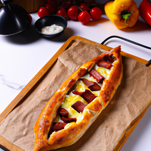 Pide mit Sucuk und Gouda