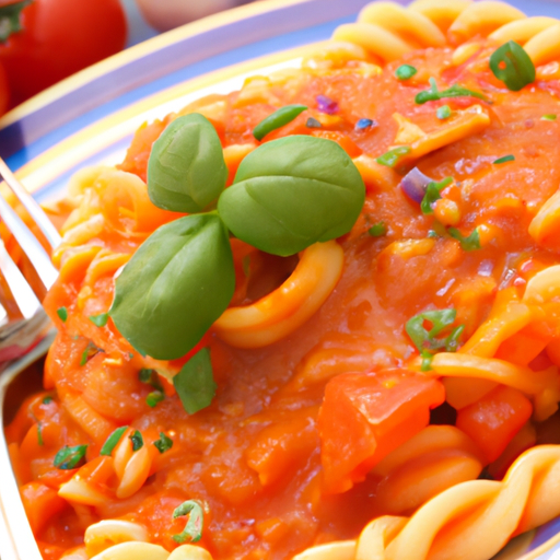 Pasta Tomaten-Sahnesauce