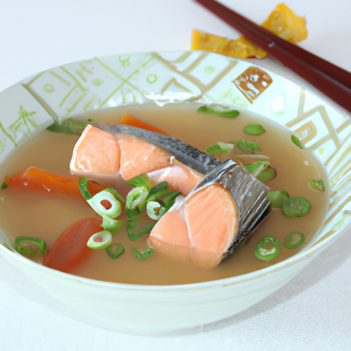Miso Suppe mit Lachs Rezept