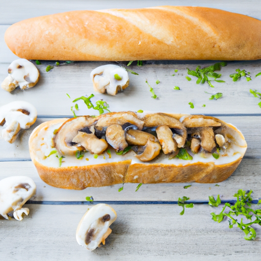 Baguette mit Champignons Rezept