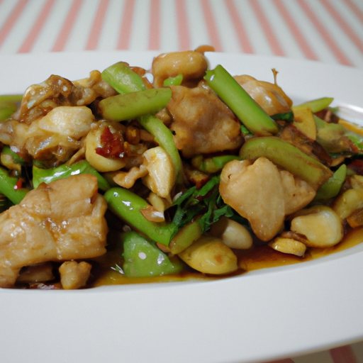 Ga Xao Gung - Würziger Hühnersalat mit Garnelen