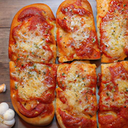 Pizzabrot mit Knoblauch und Tomatensauce Rezept