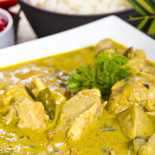 Hühnerfleisch mit Curry