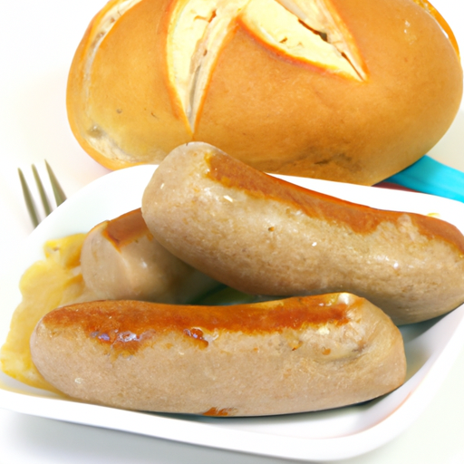 Bratwurst mit Brötchen