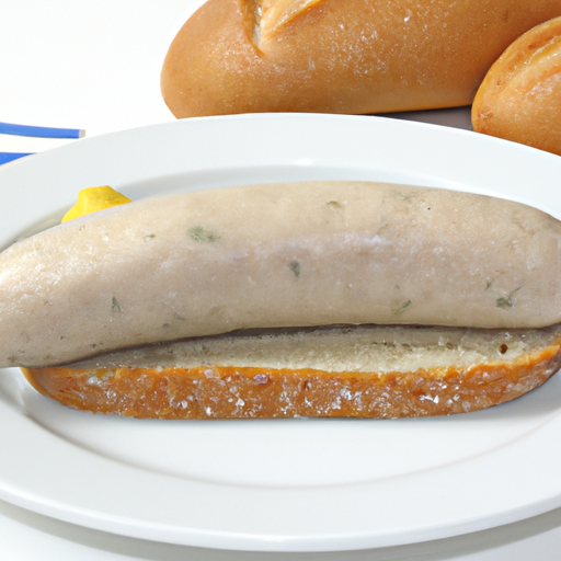 Bratwurst mit Brot