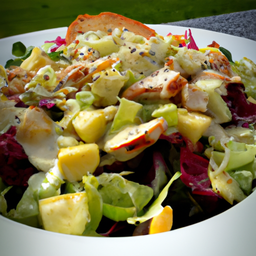 Gemischter Salat mit Hähnchenbrust
