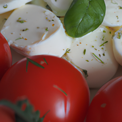 Tomaten und Mozzarella