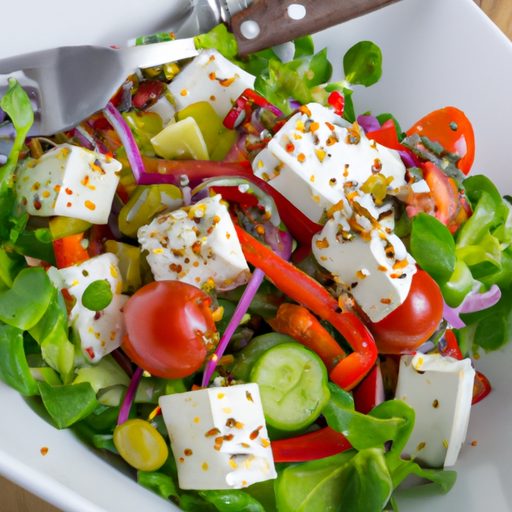 Salat mit Schafskäse Rezept