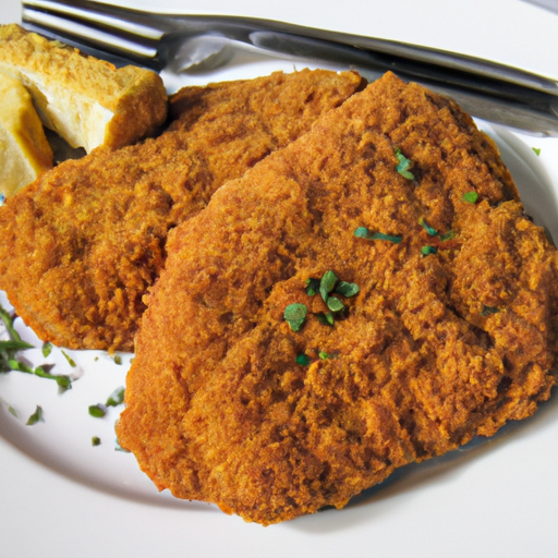 Schnitzel mit Brot