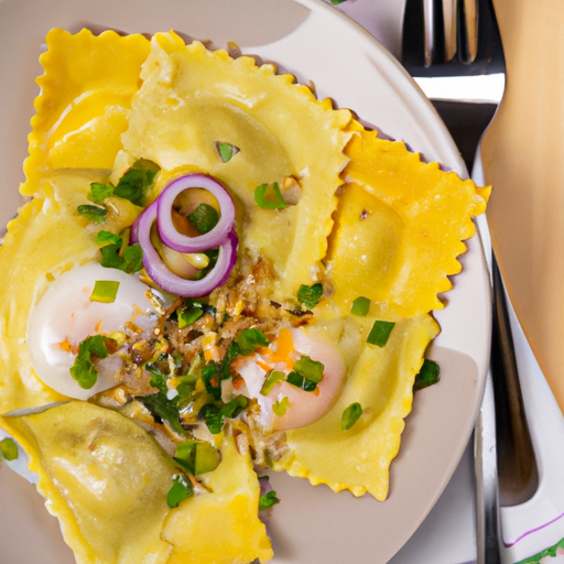 Geröstete Maultaschen mit Ei und Zwiebeln