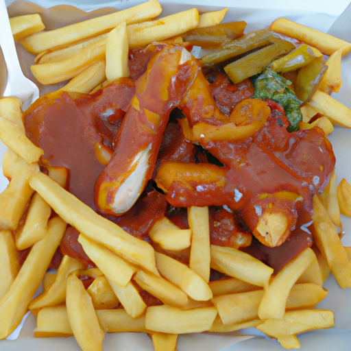 Geflügel-Currywurst mit Pommes frites Rezept