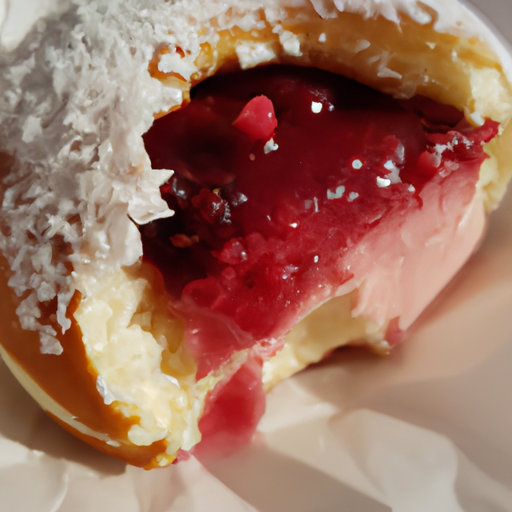 Ruby Donut gefüllt