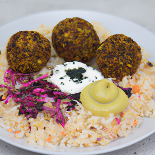 Falafel Teller mit Reis