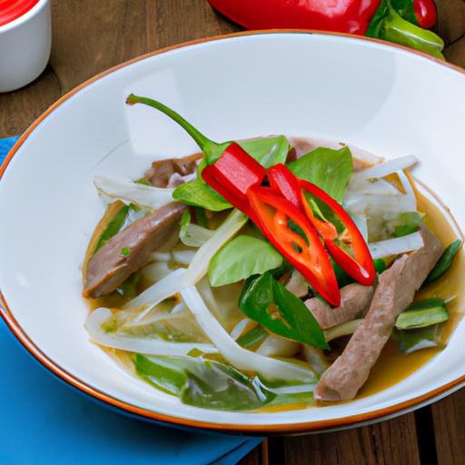 Pho Xao mit Rindfleisch