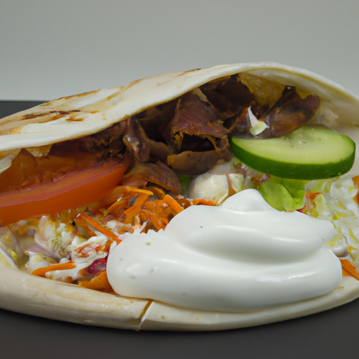 Vegetarischer Döner mit Weichkäse Rezept