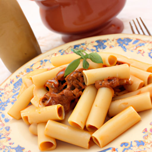 Rigatoni mit Fleischsauce Rezept