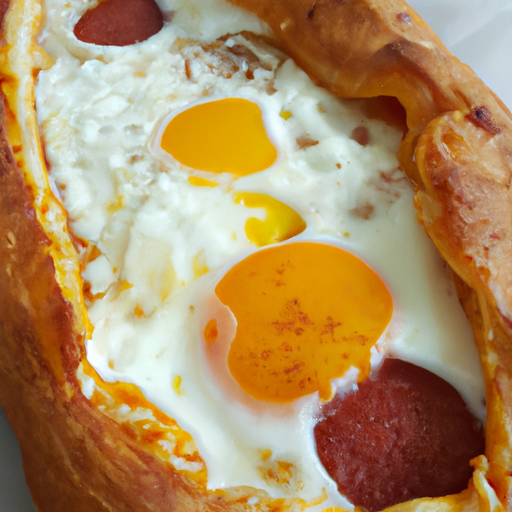 Pide mit Sucuk, Ei und Käse