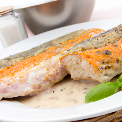 Gebackenes Seelachsfilet