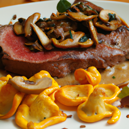 Rumpsteak mit Pfifferlingen