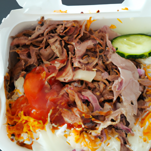 Dönerbox mit Reis