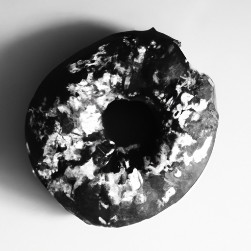 Black and White Donut