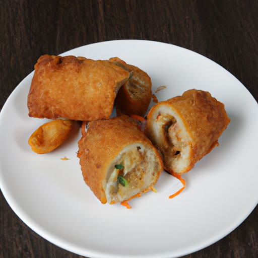 Inside Out Crispy Chicken Rolls