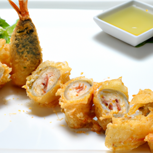 Inside Out Rolls frittierte Crunch Tempura