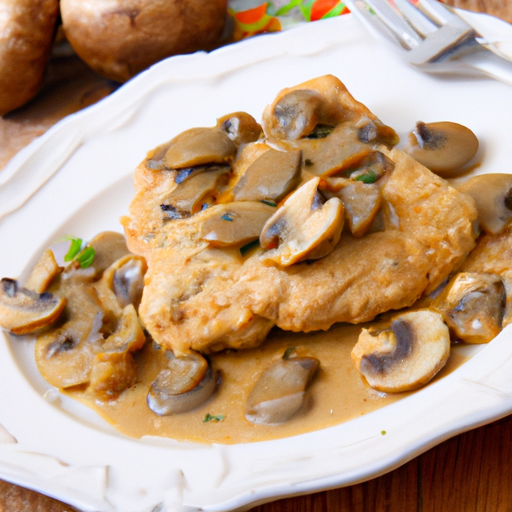 Hähnchenschnitzel mit Champignons Rezept