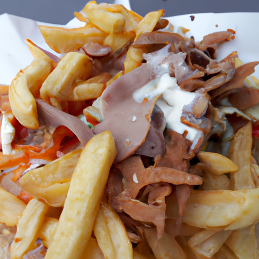 Döner auf Pommes frites
