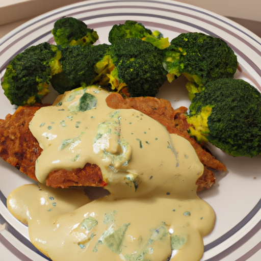 Schnitzel mit Broccoli und Sahnesauce Rezept