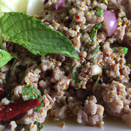 Laab Gai - Thailändisches Hühner-Salat-Gericht Rezept