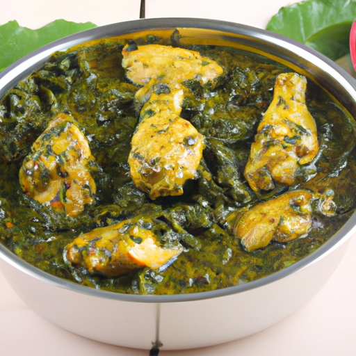 Chicken Alu Saag