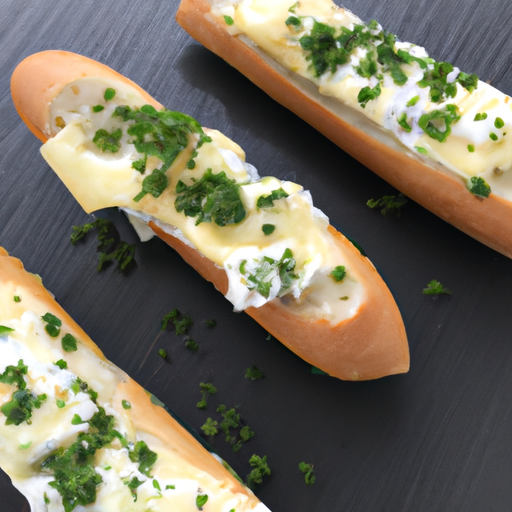 Knoblauchbaguette mit Käse