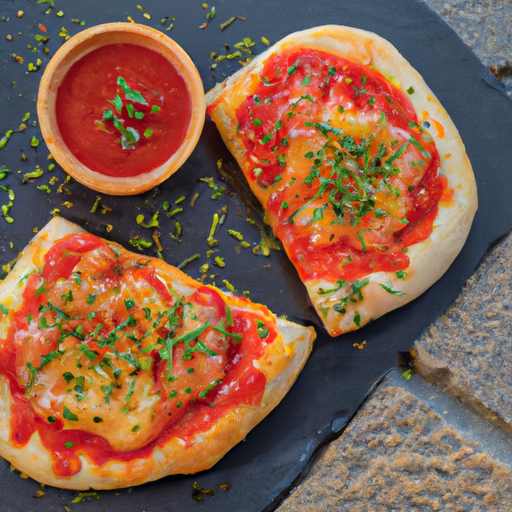 Pizzabrot mit Tomatensauce und Oregano