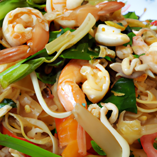 Mi Tom Xao - Vietnamesische Glasnudeln mit Garnelen