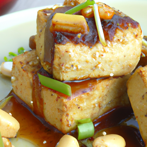 Gebratener Tofu mit Erdnuss-Sauce Rezept