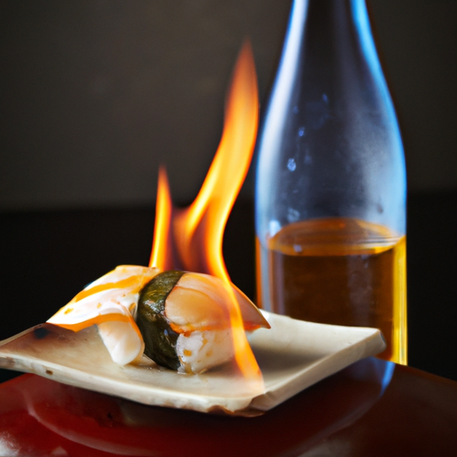Sake on Fire Nigiri Rezept