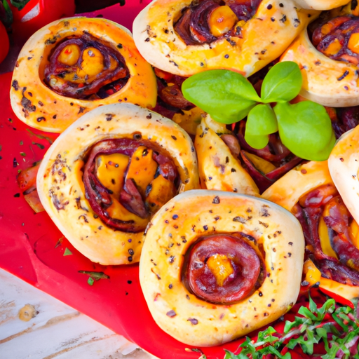 Pizzaschnecken mit Sucuk